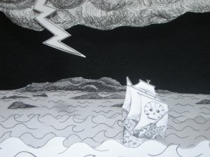 Grania Uaile 4 - Solitaire in storm