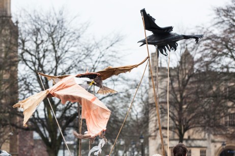 Metrobus campaigners take their protest to city centre. Bristol, UK
